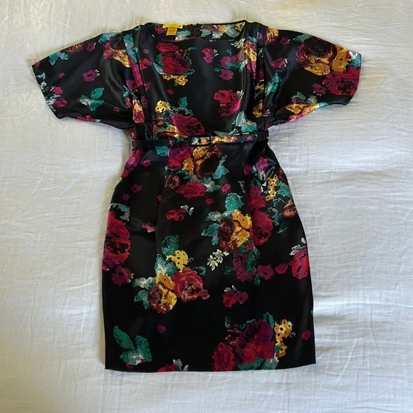 🌟 Catherine Malandrino Floral Belted Dress, Size 2 - Picture 4 of 10